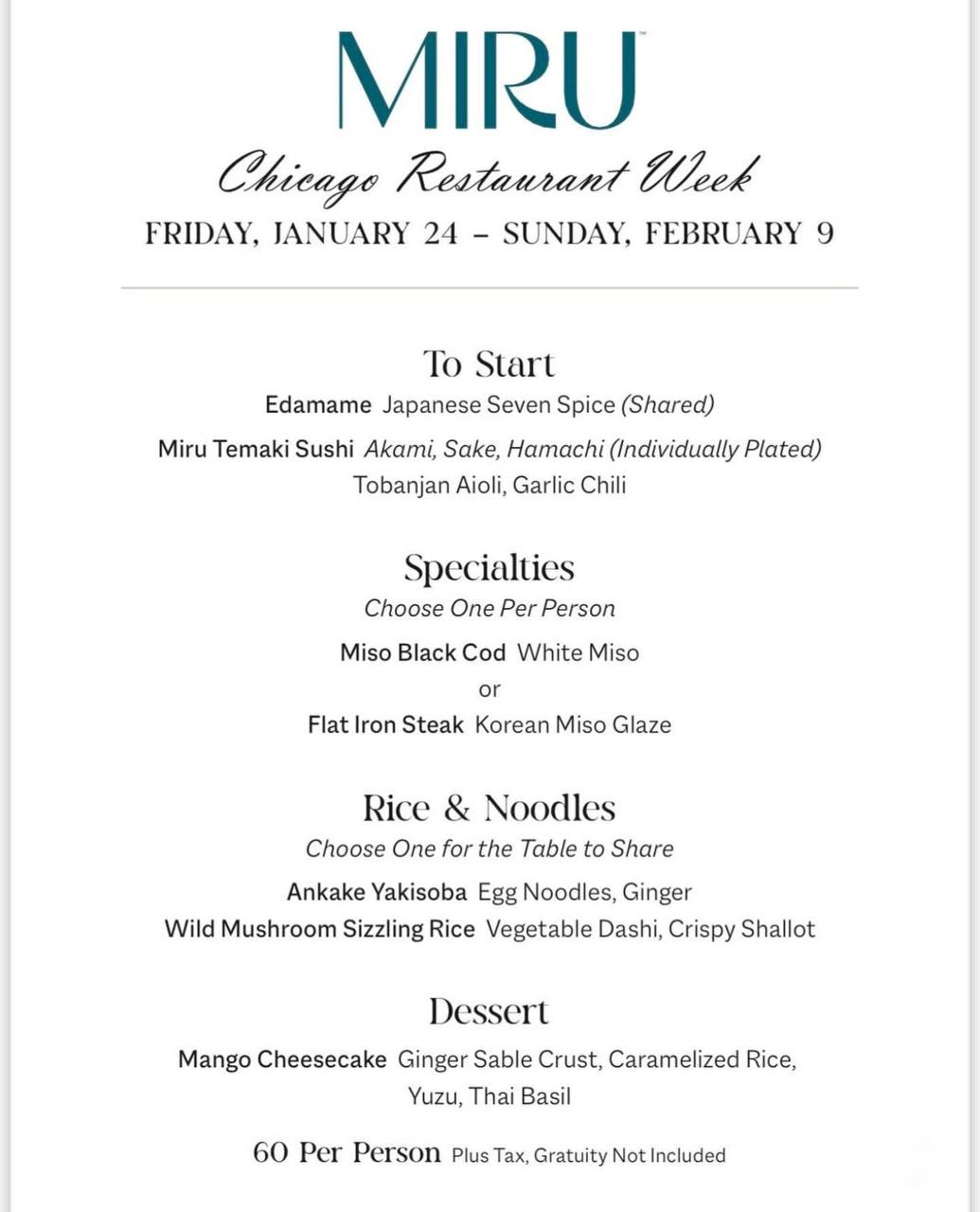 В Чікаго відбувається "Chicago Restaurant Week"