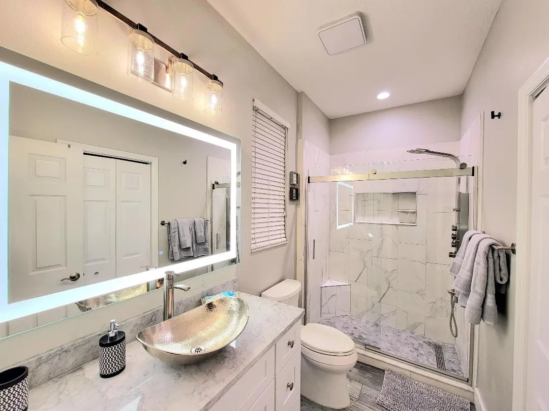A house with a private pool for rent
