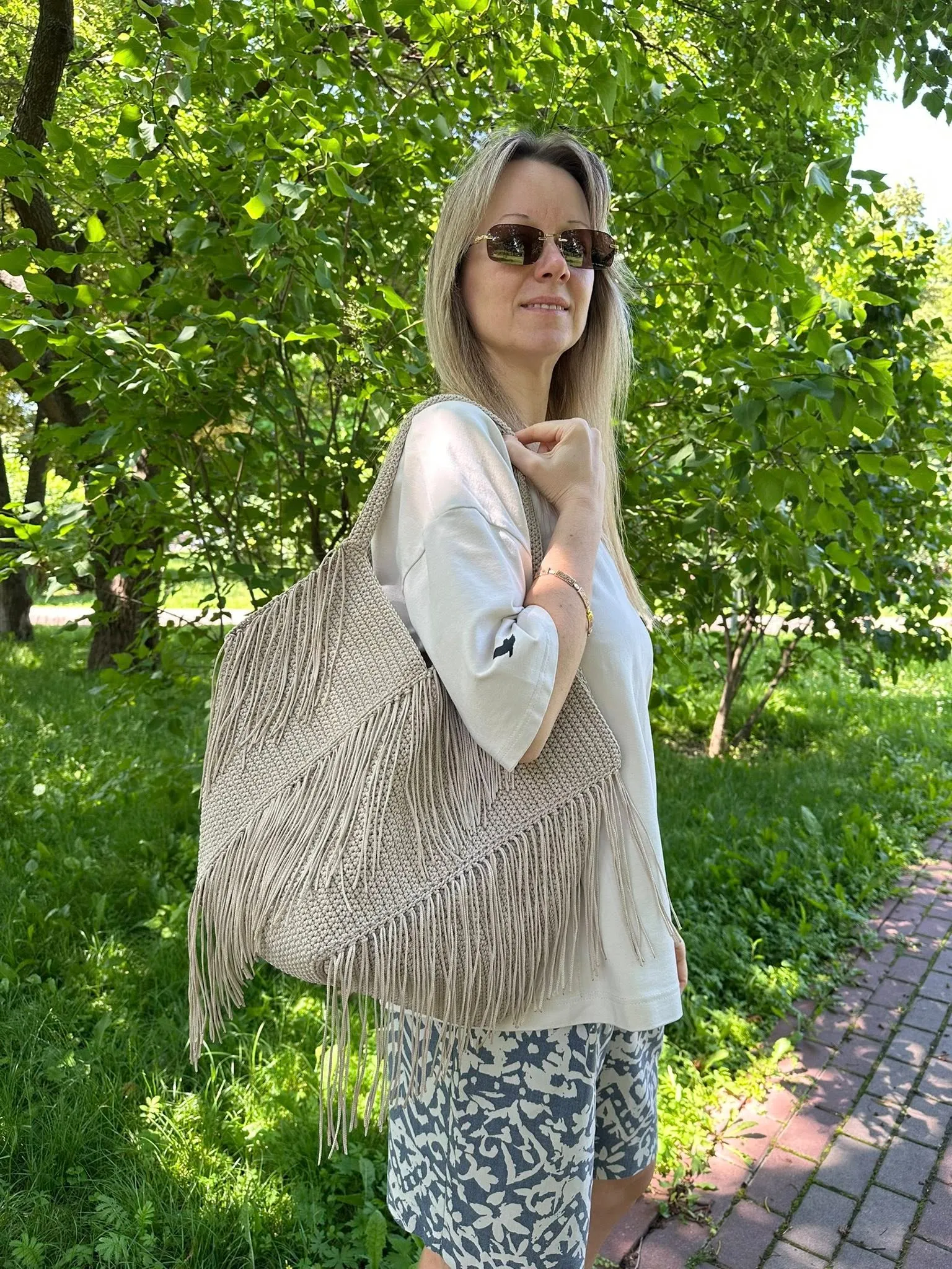 Knitted designer handbags