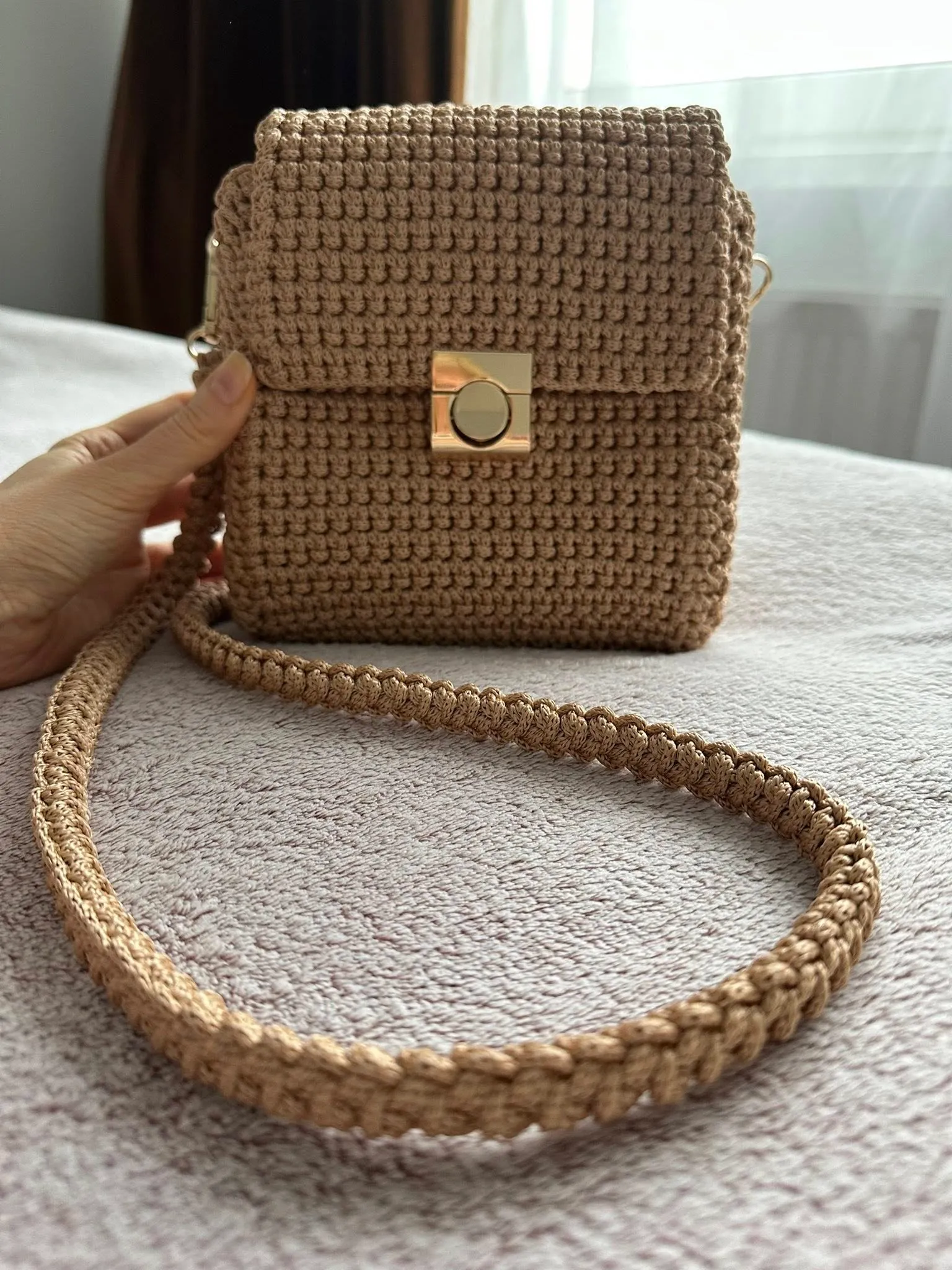 Knitted designer handbags