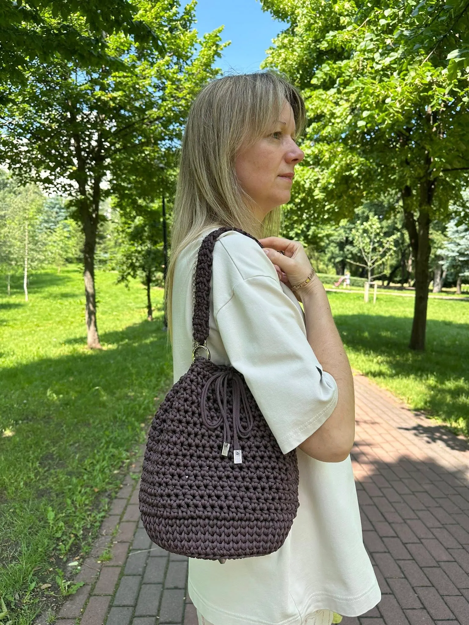 Knitted designer handbags